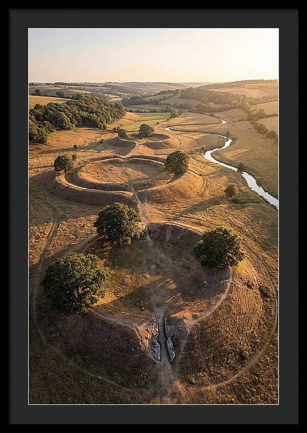 Poverty Point Mounds At Sunset
