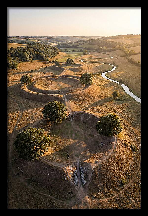 Poverty Point Mounds At Sunset