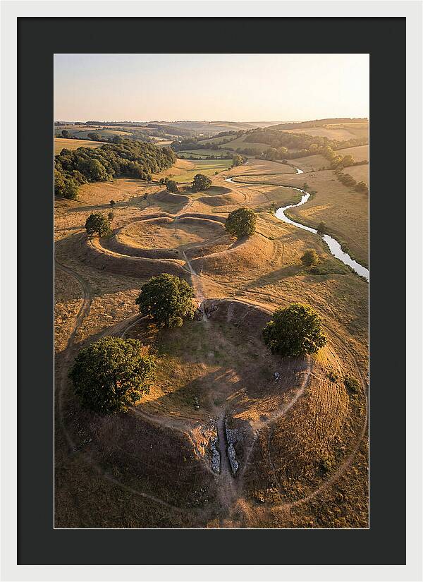Poverty Point Mounds At Sunset