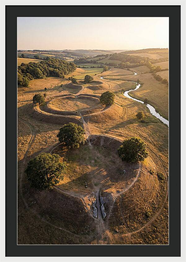 Poverty Point Mounds At Sunset