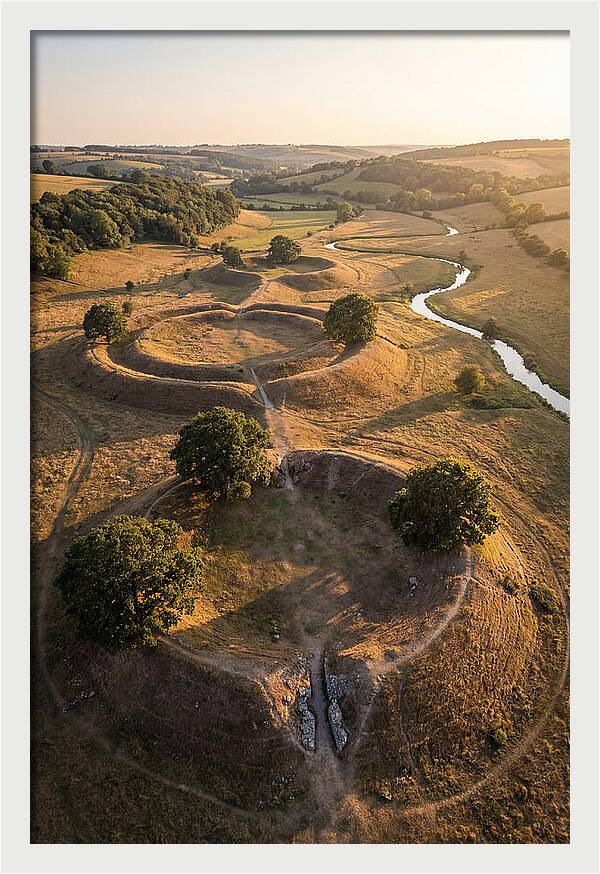 Poverty Point Mounds At Sunset