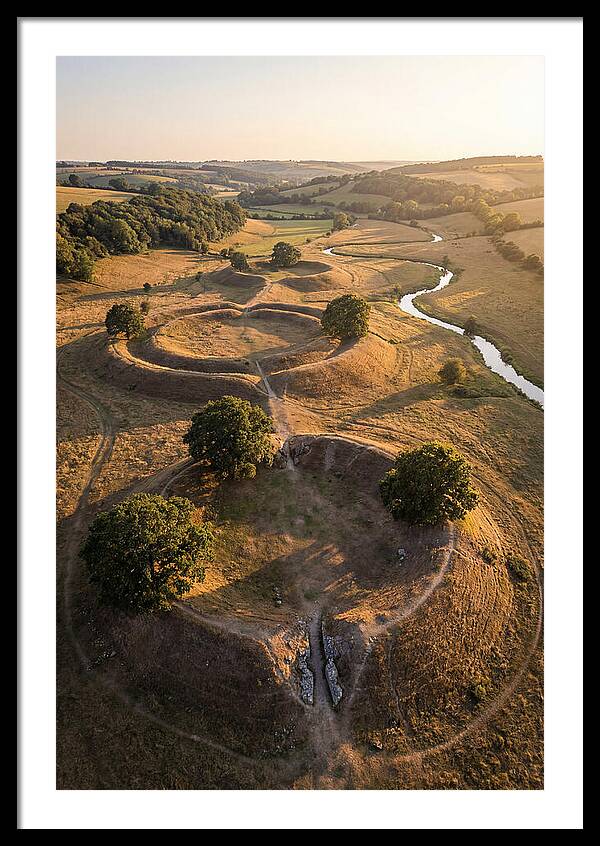 Poverty Point Mounds At Sunset