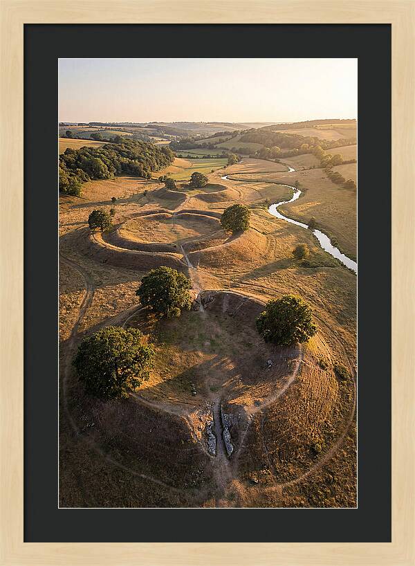Poverty Point Mounds At Sunset