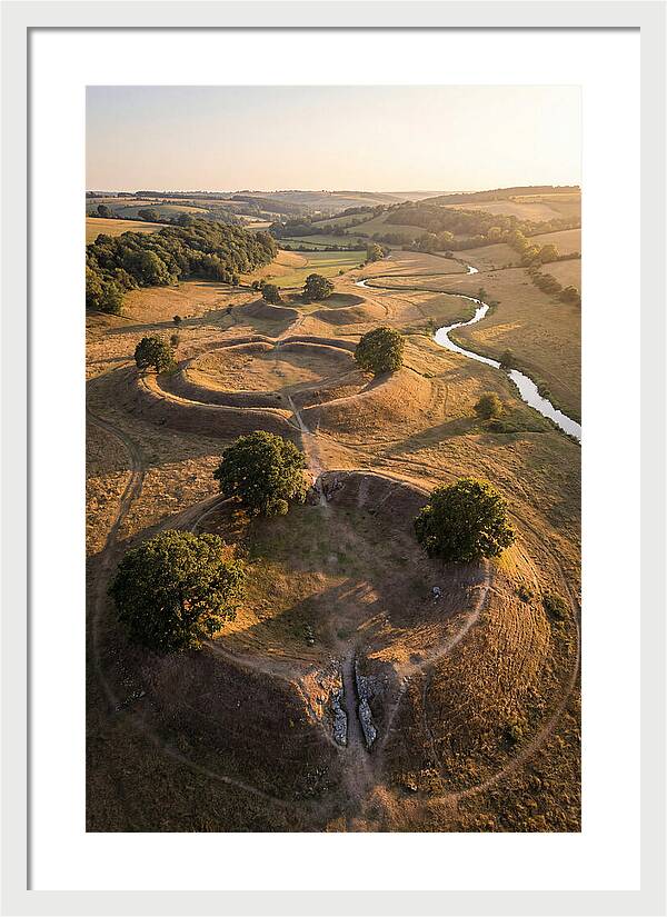 Poverty Point Mounds At Sunset