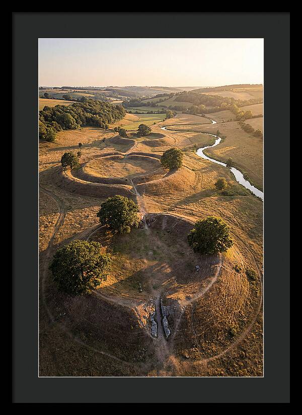 Poverty Point Mounds At Sunset