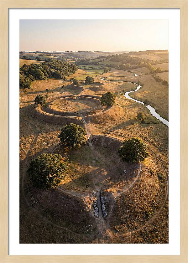 Poverty Point Mounds At Sunset