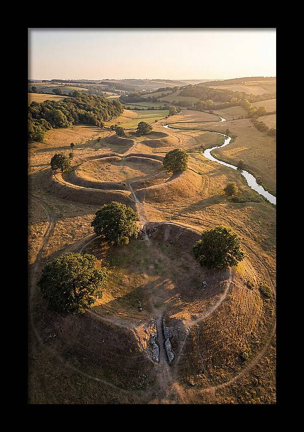 Poverty Point Mounds At Sunset