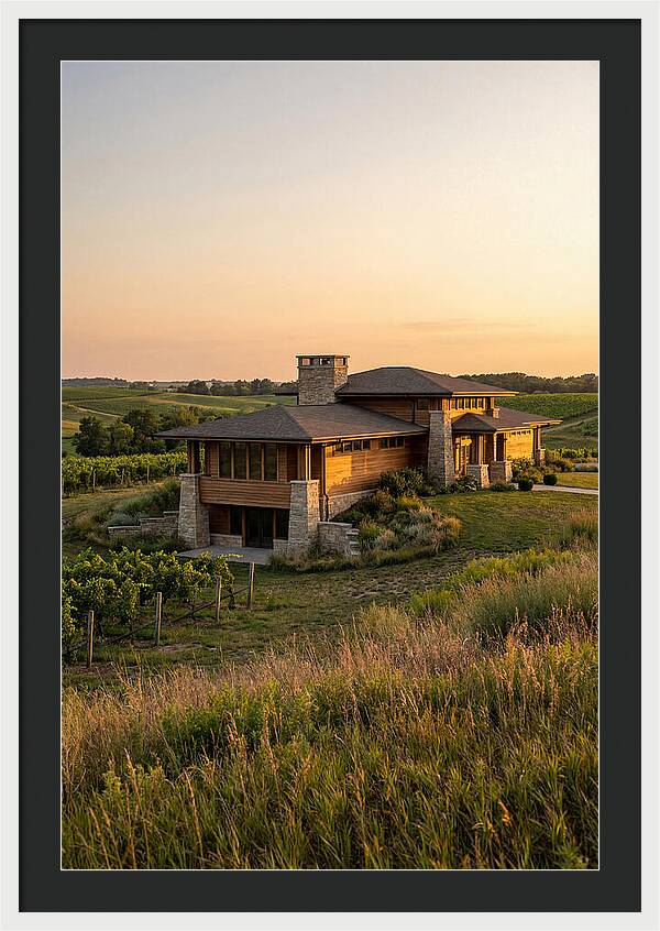 Prairie Berry Winery At Sunset