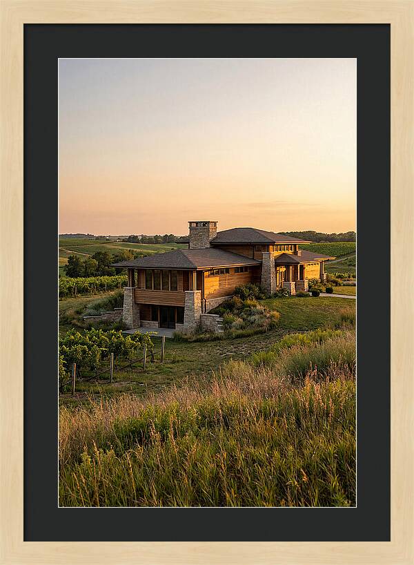 Prairie Berry Winery At Sunset
