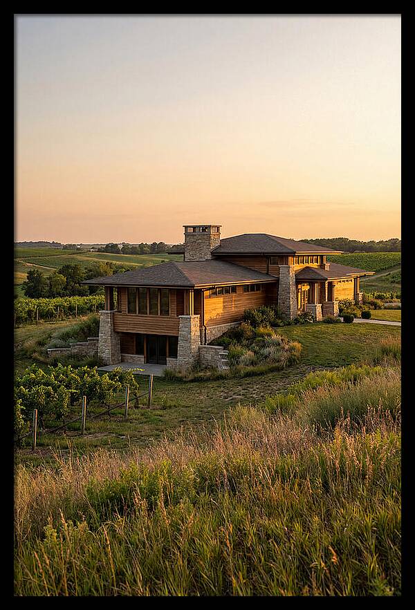 Prairie Berry Winery At Sunset