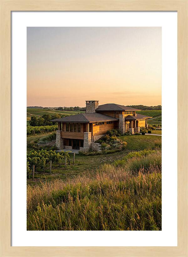 Prairie Berry Winery At Sunset