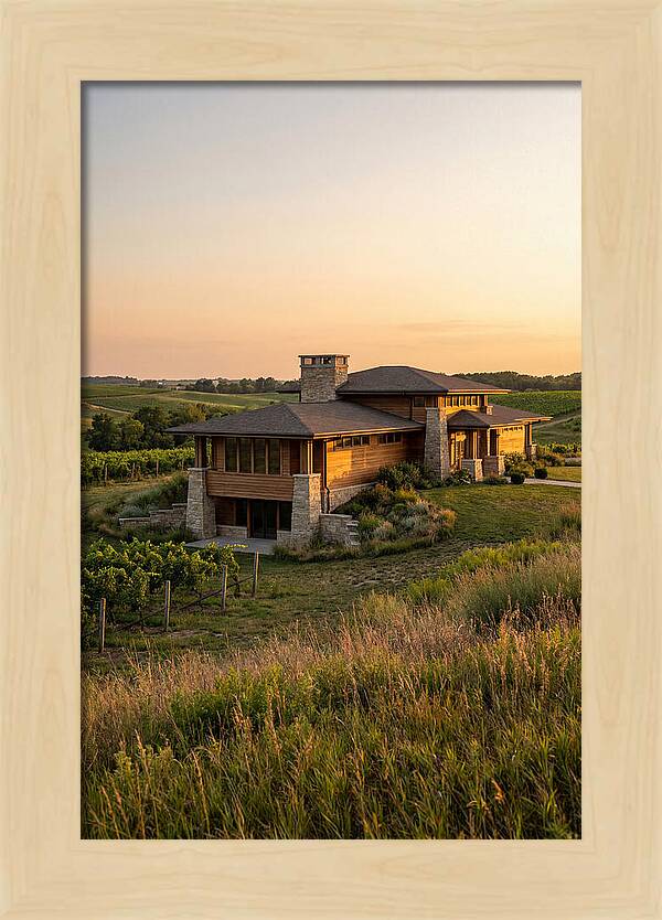 Prairie Berry Winery At Sunset