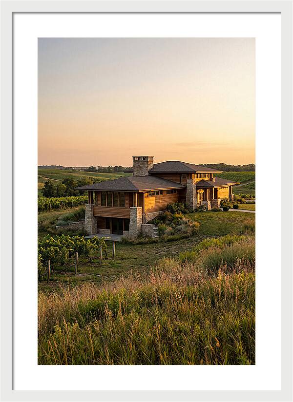 Prairie Berry Winery At Sunset