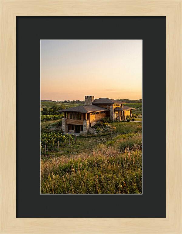 Prairie Berry Winery At Sunset