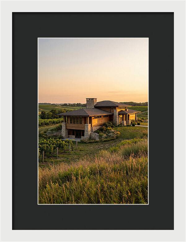 Prairie Berry Winery At Sunset
