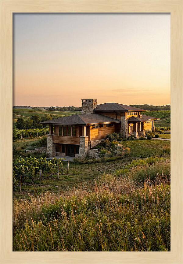 Prairie Berry Winery At Sunset
