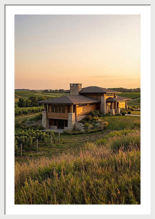 Prairie Berry Winery At Sunset