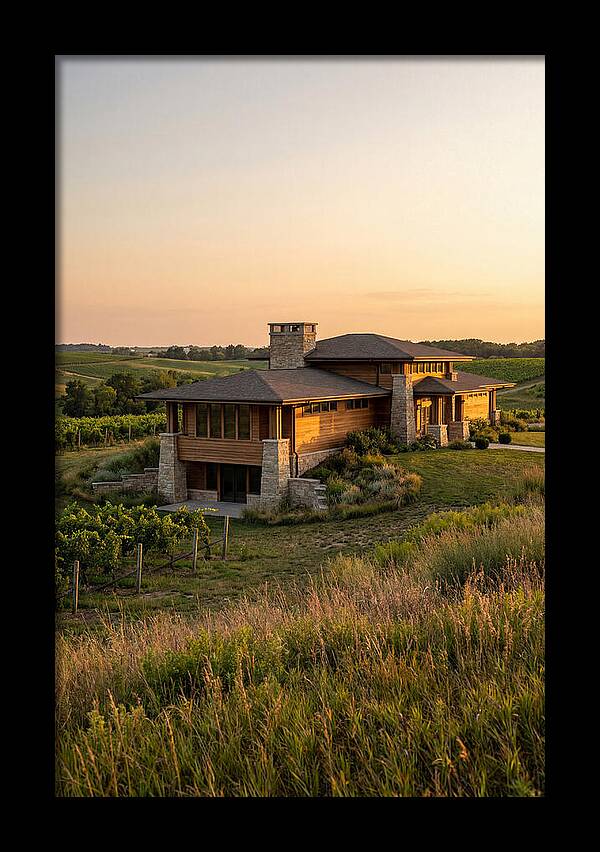 Prairie Berry Winery At Sunset