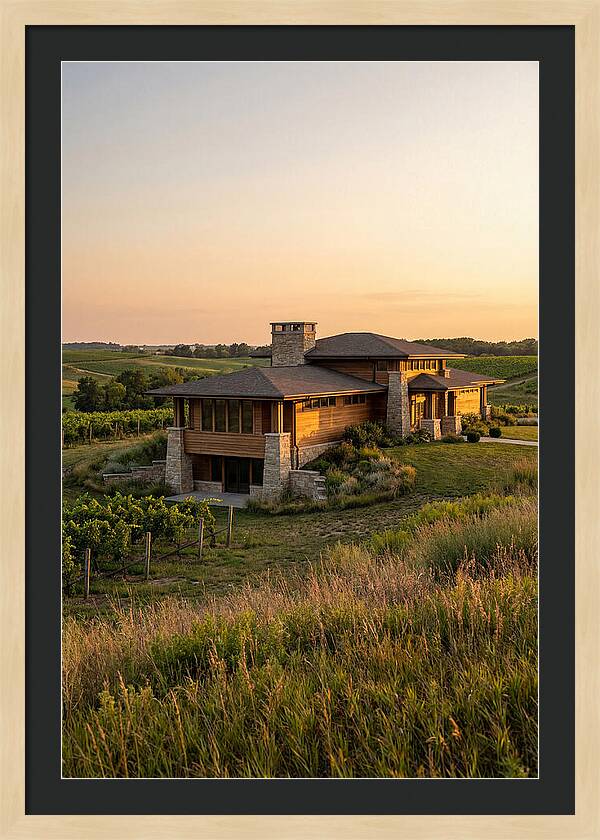 Prairie Berry Winery At Sunset