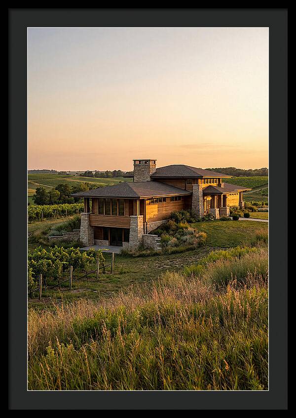 Prairie Berry Winery At Sunset