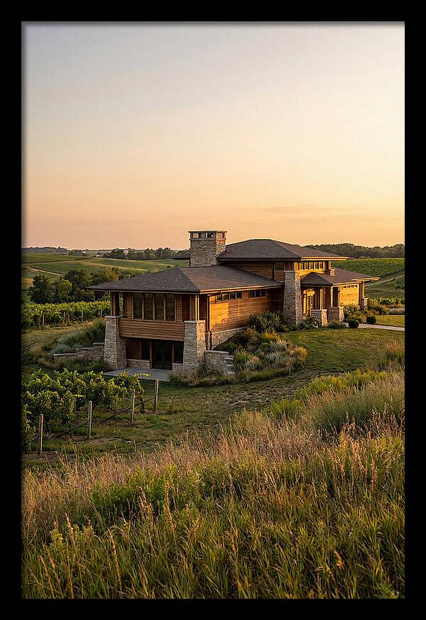 Prairie Berry Winery At Sunset