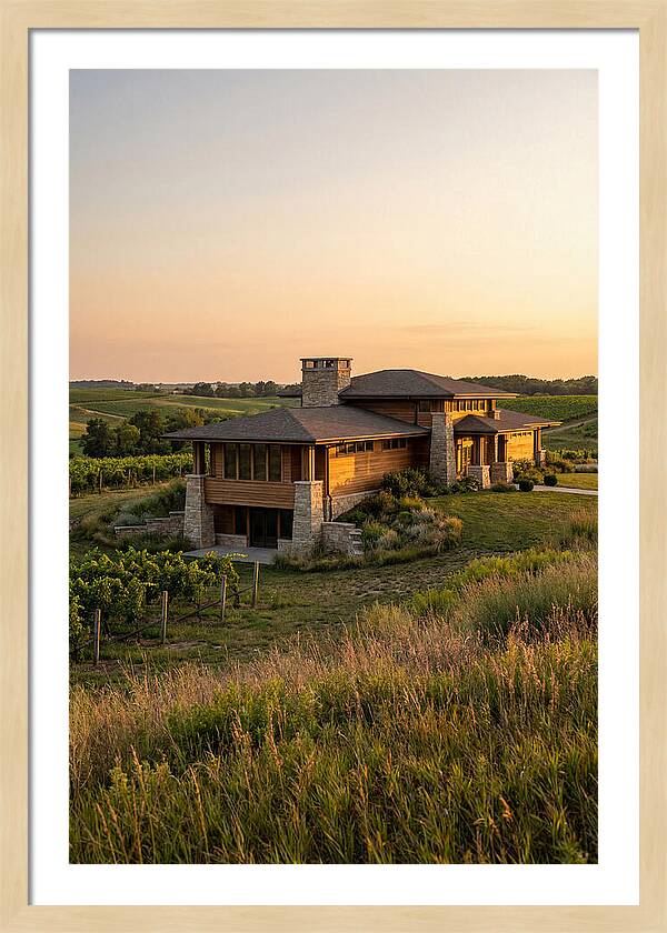 Prairie Berry Winery At Sunset