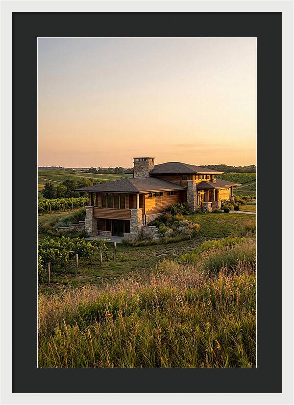 Prairie Berry Winery At Sunset