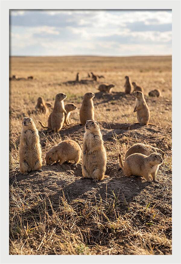 Prairie Dog Colony Standing Alert