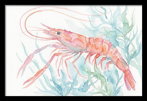 Prawn Among Aquatic Greens