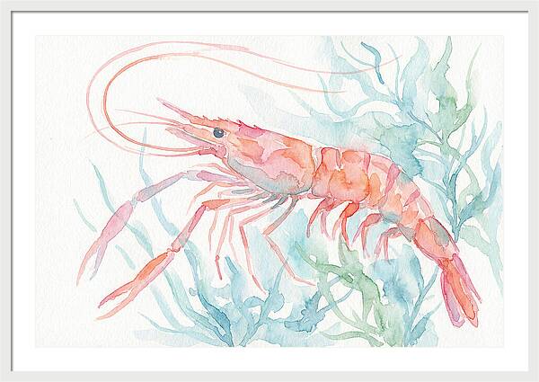Prawn Among Aquatic Greens