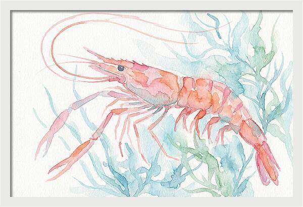 Prawn Among Aquatic Greens
