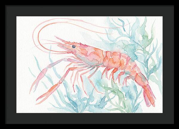Prawn Among Aquatic Greens