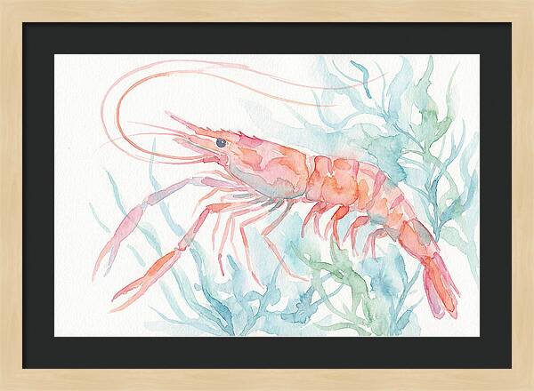 Prawn Among Aquatic Greens