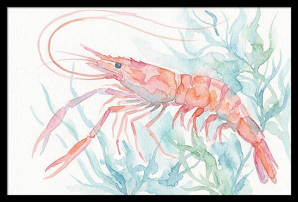 Prawn Among Aquatic Greens