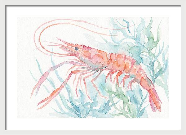 Prawn Among Aquatic Greens