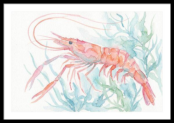 Prawn Among Aquatic Greens