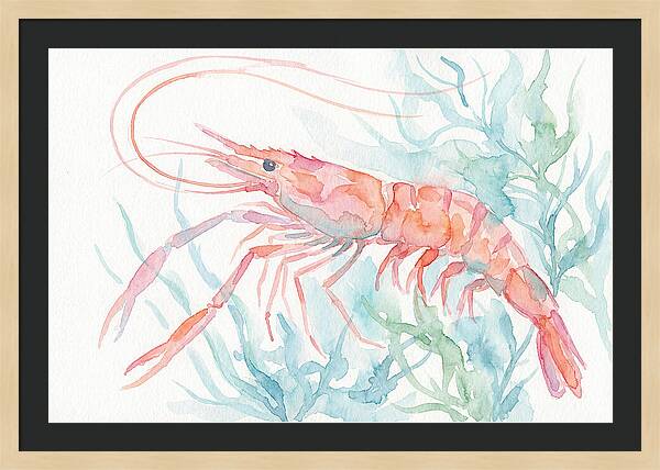 Prawn Among Aquatic Greens