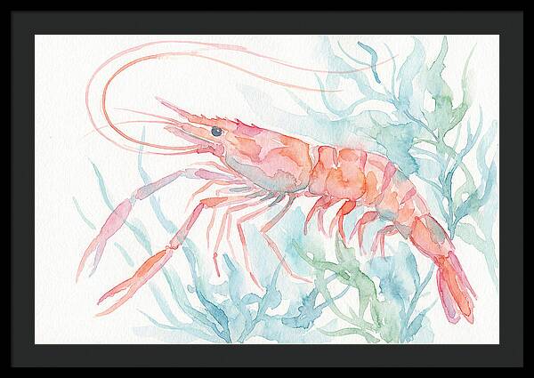Prawn Among Aquatic Greens