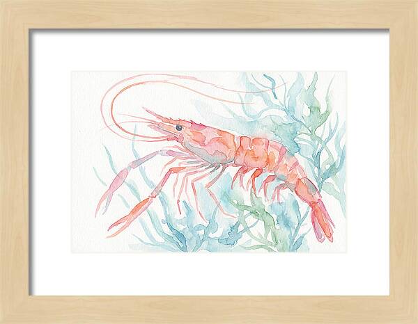Prawn Among Aquatic Greens