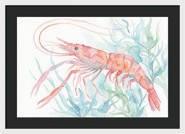 Prawn Among Aquatic Greens
