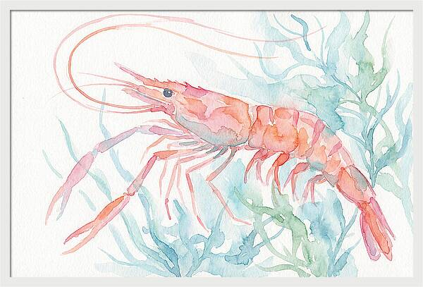 Prawn Among Aquatic Greens