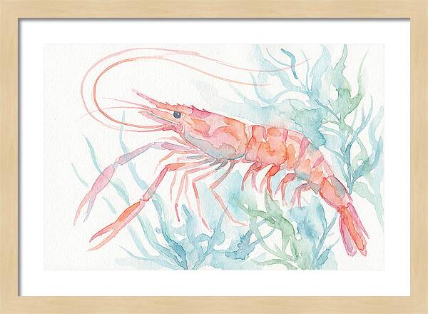 Prawn Among Aquatic Greens
