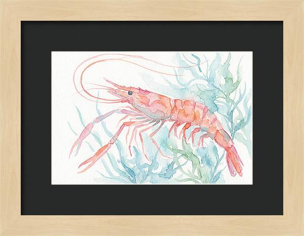 Prawn Among Aquatic Greens