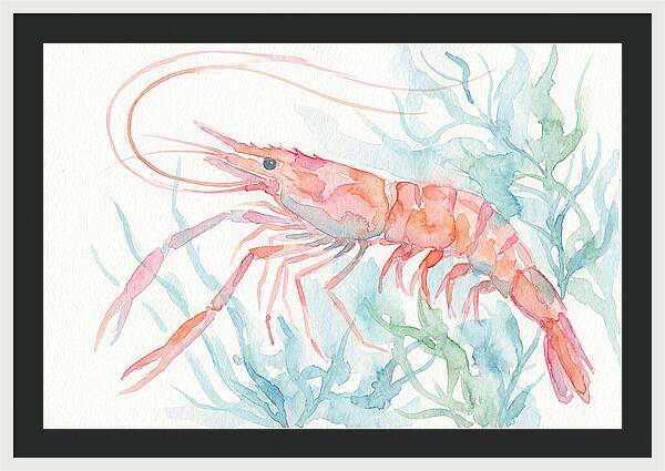 Prawn Among Aquatic Greens