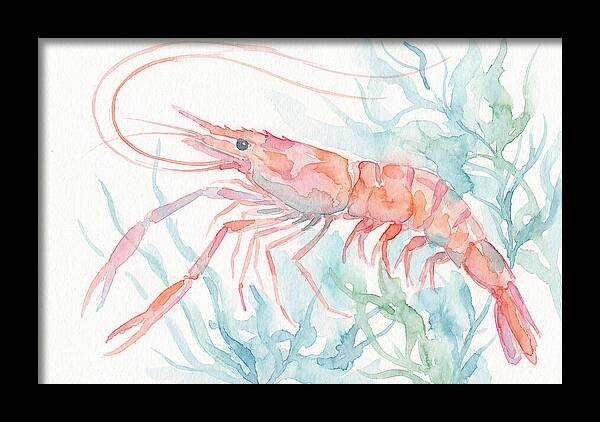 Prawn Among Aquatic Greens