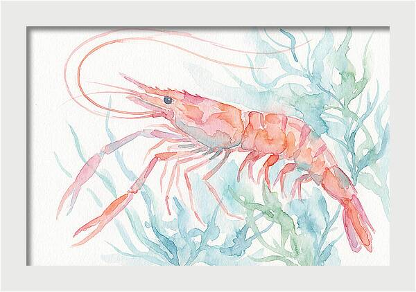 Prawn Among Aquatic Greens