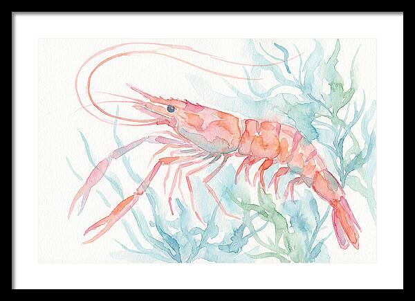 Prawn Among Aquatic Greens
