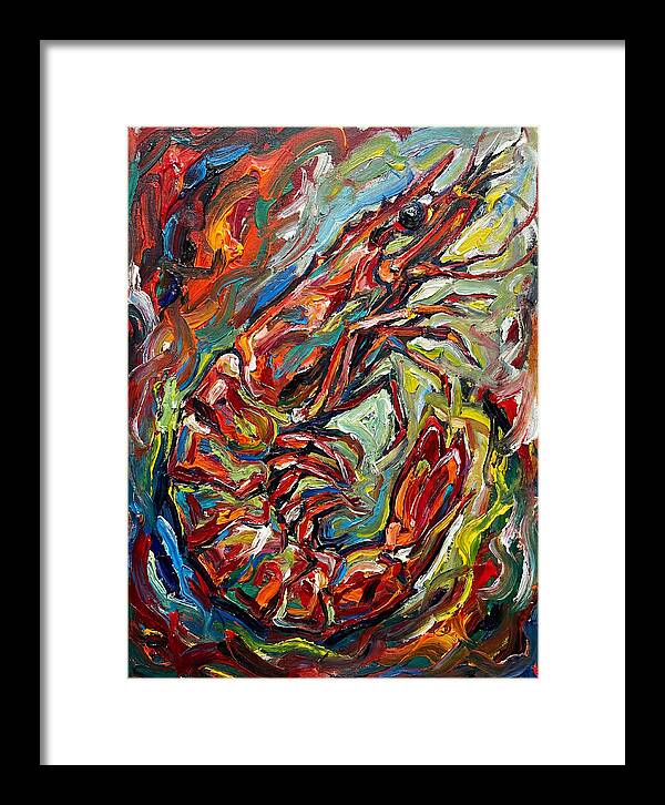 Prawn In Vibrant Swirls