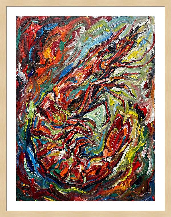Prawn In Vibrant Swirls