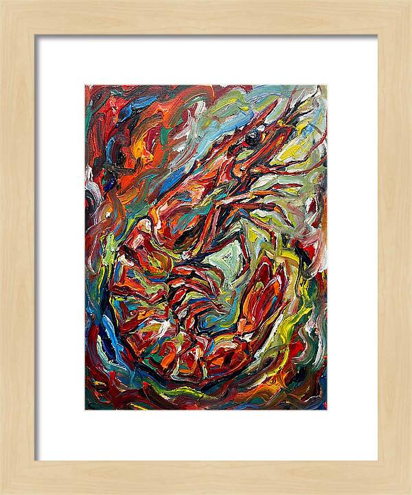 Prawn In Vibrant Swirls
